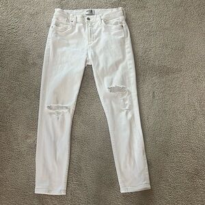 AGOLDE Los Angeles Premium Distressed Skinny Crop Jeans. Size 27